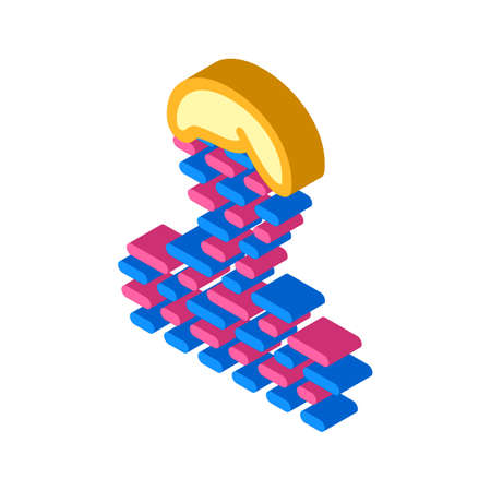 client digital portrait kyc isometric icon vector. client digital portrait kyc sign. isolated symbol illustrationのイラスト素材