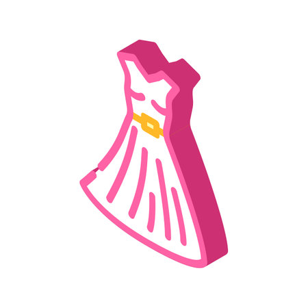 dress stylist isometric icon vector. dress stylist sign. isolated symbol illustrationのイラスト素材