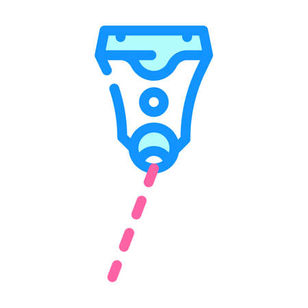 laser pet toy color icon vector. laser pet toy sign. isolated symbol illustrationのイラスト素材