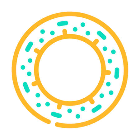 inflatable sofa for pet color icon vector. inflatable sofa for pet sign. isolated symbol illustrationのイラスト素材