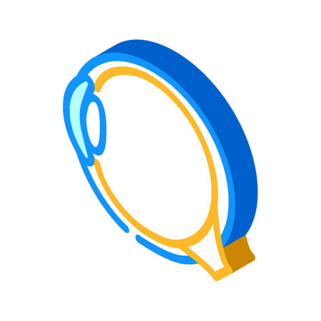 eye treatment ophthalmology isometric icon vector. eye treatment ophthalmology sign. isolated symbol illustrationのイラスト素材