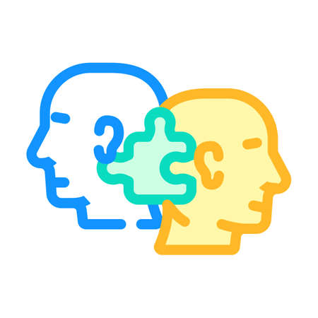 compatibility human color icon vector. compatibility human sign. isolated symbol illustrationのイラスト素材