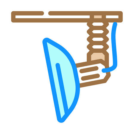 soft box lamp color icon vector. soft box lamp sign. isolated symbol illustrationのイラスト素材