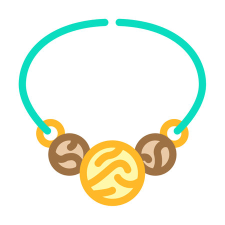 wood decoration color icon vector. wood decoration sign. isolated symbol illustrationのイラスト素材