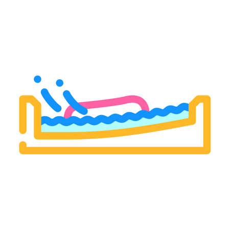 flow board water sport color icon vector. flow board water sport sign. isolated symbol illustrationのイラスト素材