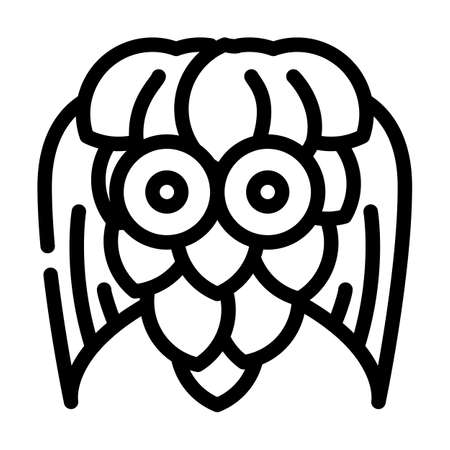cone toy line icon vector. cone toy sign. isolated contour symbol black illustrationのイラスト素材
