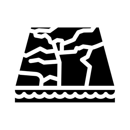 marble material floor layer glyph icon vector. marble material floor layer sign. isolated contour symbol black illustrationのイラスト素材