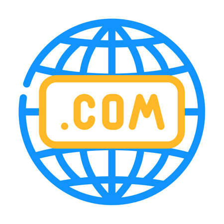 internet globalization color icon vector. internet globalization sign. isolated symbol illustrationのイラスト素材