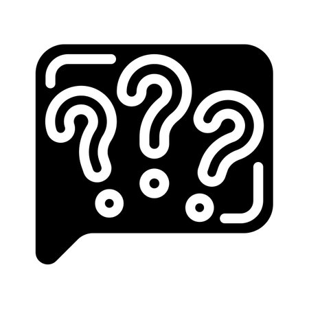 question speak glyph icon vector. question speak sign. isolated contour symbol black illustrationのイラスト素材