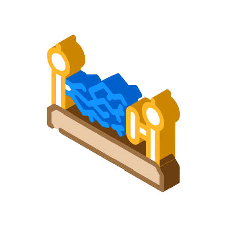 electromagnetic device isometric icon vector. electromagnetic device sign. isolated symbol illustrationのイラスト素材