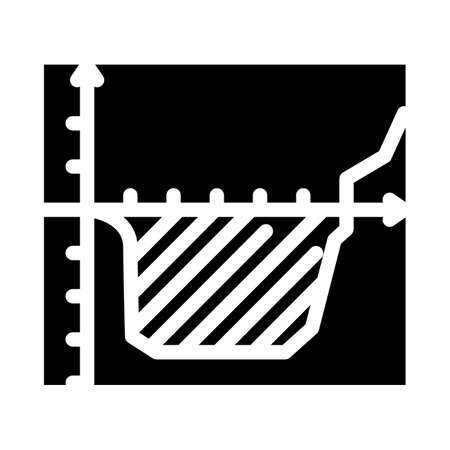 death valley glyph icon vector. death valley sign. isolated contour symbol black illustrationのイラスト素材