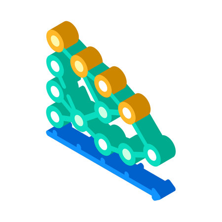 algorithm data science isometric icon vector. algorithm data science sign. isolated symbol illustrationのイラスト素材