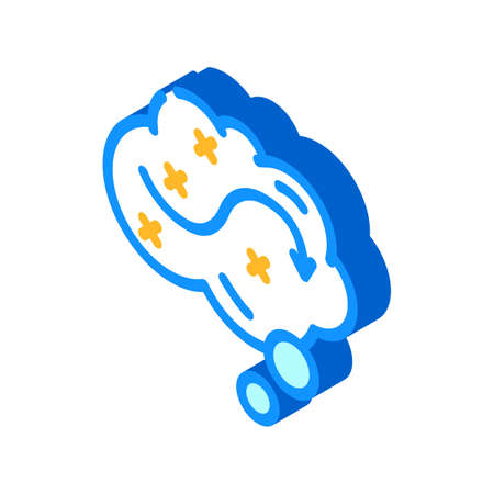 thinking over plan isometric icon vector. thinking over plan sign. isolated symbol illustrationのイラスト素材