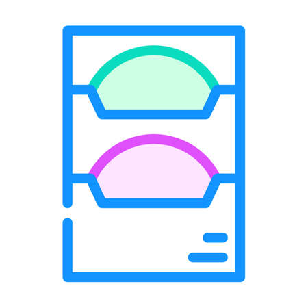 light filters color icon vector. light filters sign. isolated symbol illustrationのイラスト素材