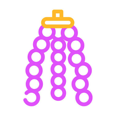 flexible tripod color icon vector. flexible tripod sign. isolated symbol illustrationのイラスト素材