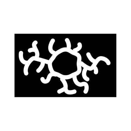 angioma health problem glyph icon vector. angioma health problem sign. isolated contour symbol black illustrationのイラスト素材