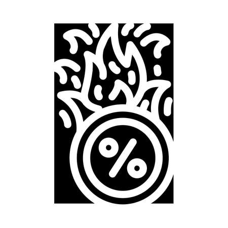 promo car glyph icon vector. promo car sign. isolated contour symbol black illustrationのイラスト素材