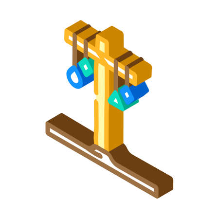 ferragosto holiday isometric icon vector. ferragosto holiday sign. isolated symbol illustrationのイラスト素材