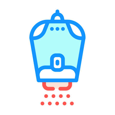 laser epilator gadget color icon vector. laser epilator gadget sign. isolated symbol illustrationのイラスト素材