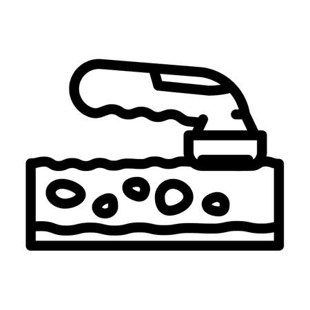 removal of age spots line icon vector. removal of age spots sign. isolated contour symbol black illustrationのイラスト素材