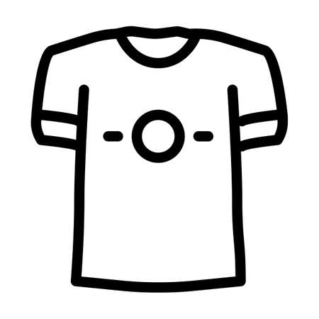 t-shirts and short sleeve line icon vector. t-shirts and short sleeve sign. isolated contour symbol black illustrationのイラスト素材