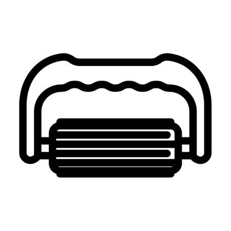massager tool line icon vector. massager tool sign. isolated contour symbol black illustrationのイラスト素材