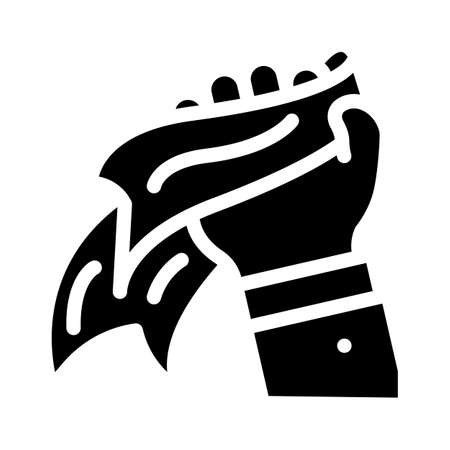 leaders tape glyph icon vector. leaders tape sign. isolated contour symbol black illustrationのイラスト素材