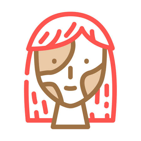 vitiligo skin disease color icon vector. vitiligo skin disease sign. isolated symbol illustrationのイラスト素材