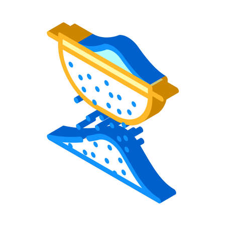 flour sift isometric icon vector. flour sift sign. isolated symbol illustrationのイラスト素材