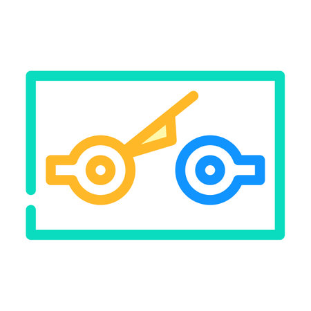 limit switch mechanism color icon vector. limit switch mechanism sign. isolated symbol illustrationのイラスト素材