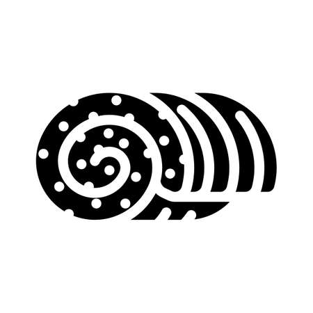 insulation and house wrap glyph icon vector. insulation and house wrap sign. isolated contour symbol black illustrationのイラスト素材