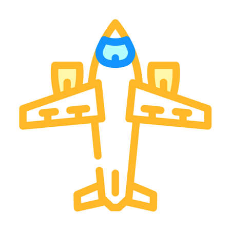airplane transport color icon vector. airplane transport sign. isolated symbol illustrationのイラスト素材
