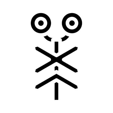 signal road glyph icon vector. signal road sign. isolated contour symbol black illustrationのイラスト素材