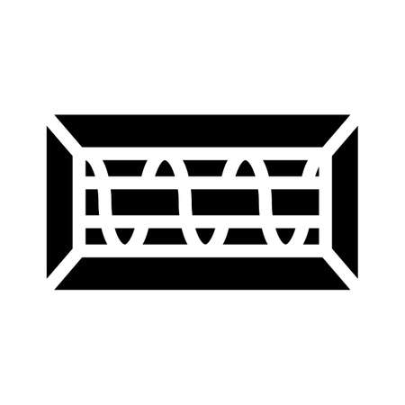 screw grinder glyph icon vector. screw grinder sign. isolated contour symbol black illustrationのイラスト素材