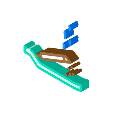 incense aromatic accessory isometric icon vector. incense aromatic accessory sign. isolated symbol illustrationのイラスト素材