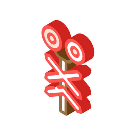 signal road isometric icon vector. signal road sign. isolated symbol illustrationのイラスト素材