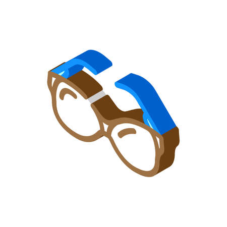 sunglasses accessory isometric icon vector. sunglasses accessory sign. isolated symbol illustrationのイラスト素材