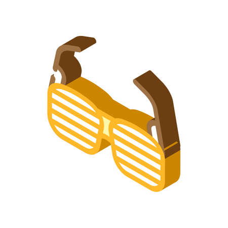 glasses boss accessory isometric icon vector. glasses boss accessory sign. isolated symbol illustrationのイラスト素材