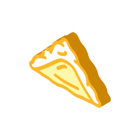 kreplach dumpling isometric icon vector. kreplach dumpling sign. isolated symbol illustrationのイラスト素材