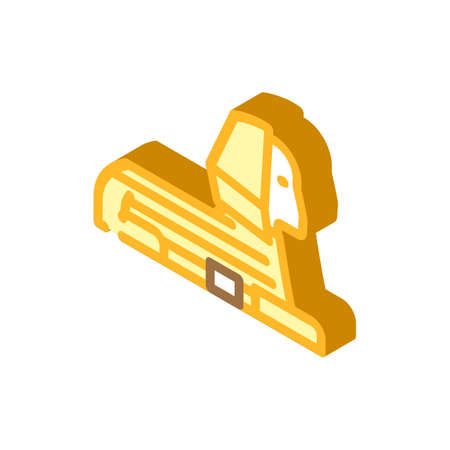 sphinx egypt monument isometric icon vector. sphinx egypt monument sign. isolated symbol illustrationのイラスト素材
