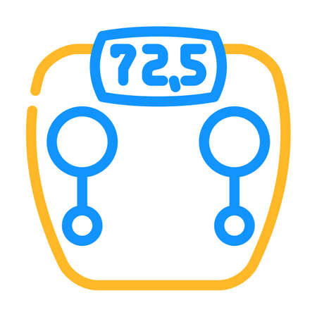 scale device color icon vector. scale device sign. isolated symbol illustrationのイラスト素材