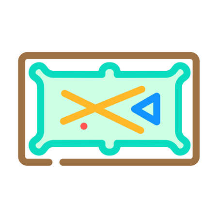 snooker game color icon vector. snooker game sign. isolated symbol illustration