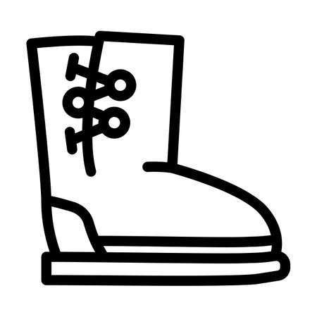 oogie footwear line icon vector. oogie footwear sign. isolated contour symbol black illustrationのイラスト素材