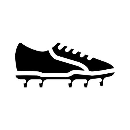 boots footwear glyph icon vector. boots footwear sign. isolated contour symbol black illustrationのイラスト素材