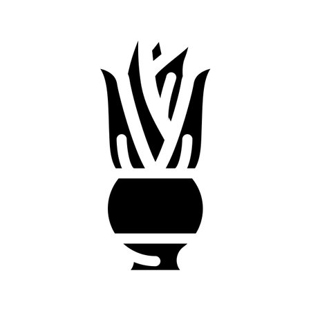 aloe domestic plant glyph icon vector. aloe domestic plant sign. isolated contour symbol black illustrationのイラスト素材