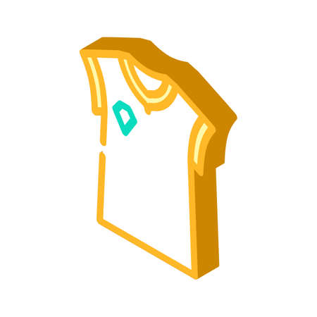 sweater cricket player clothing isometric icon vector. sweater cricket player clothing sign. isolated symbol illustrationのイラスト素材