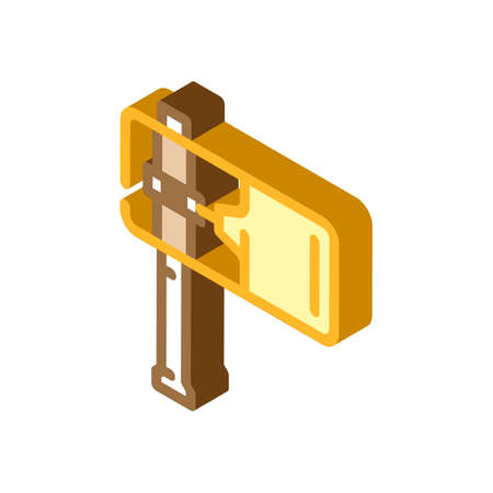 ratchet accessory isometric icon vector. ratchet accessory sign. isolated symbol illustrationのイラスト素材