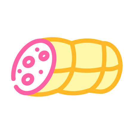 sausages food color icon vector. sausages food sign. isolated symbol illustrationのイラスト素材
