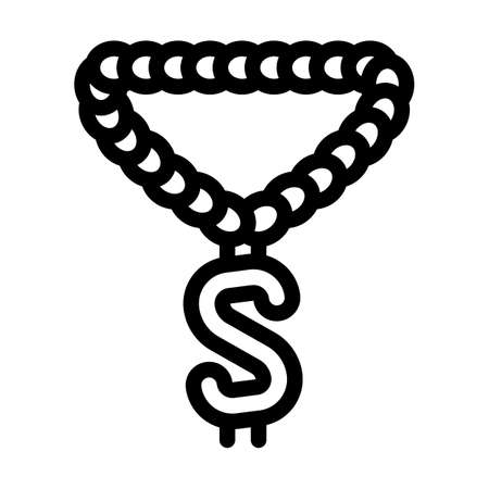 hip hop music line icon vector. hip hop music sign. isolated contour symbol black illustrationのイラスト素材