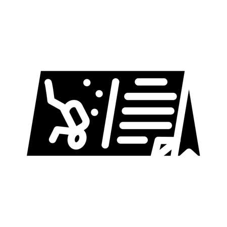 training calendar glyph icon vector. training calendar sign. isolated contour symbol black illustrationのイラスト素材